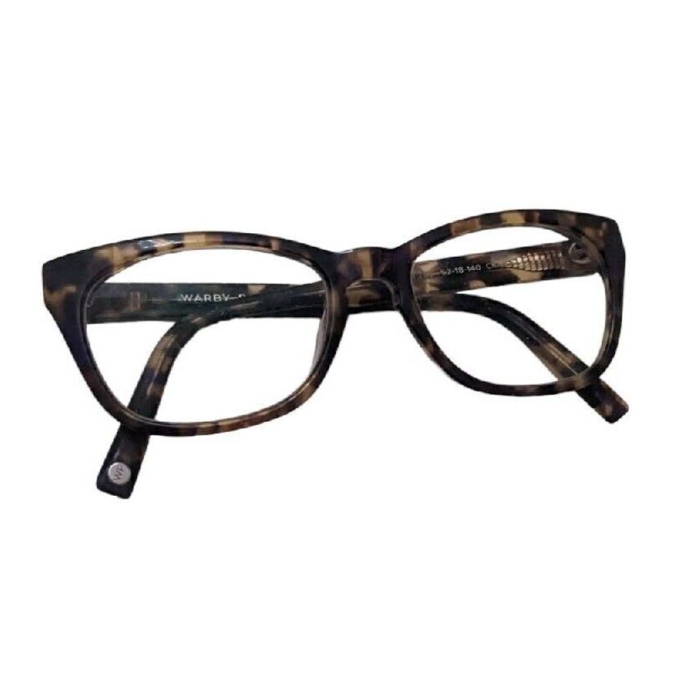 Warby Parker Womens Eyeglasses Finch 252 Tortoise‎ w/ Blue Frame Only 52[]18 140